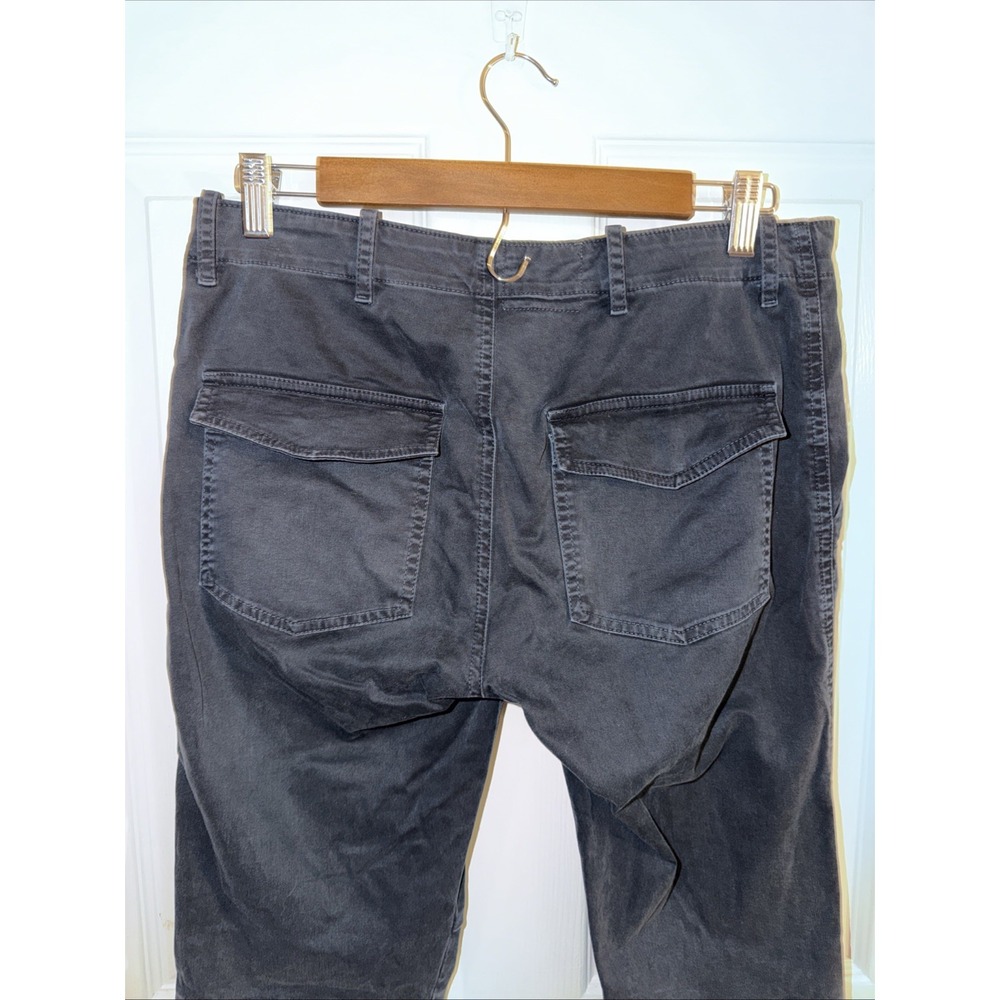Nili Lotan Pants Womens Crop Military Twill Chino Zip Ankle Slim‎ Stretch USA 4 - Picture 3 of 8